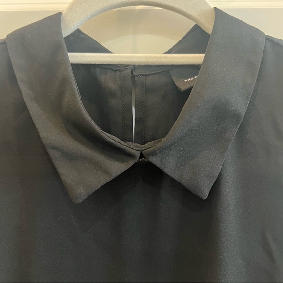 Who What Wear Peter Pan Collar Sleeveless Blouse - Picture 2 of 5